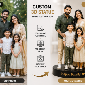 TURN YOUR PHOTO INTO A REAL 3D MINIATURE FOR FAMALY